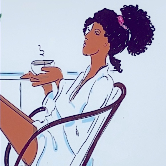 Coffee Girl Fashion Wall Art Print - Picture 3 of 4